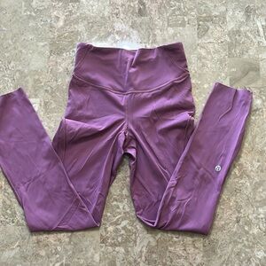 Lululemon Base Pace High-Rise Tight 25" | Size 4. Color: Vintage Plum.